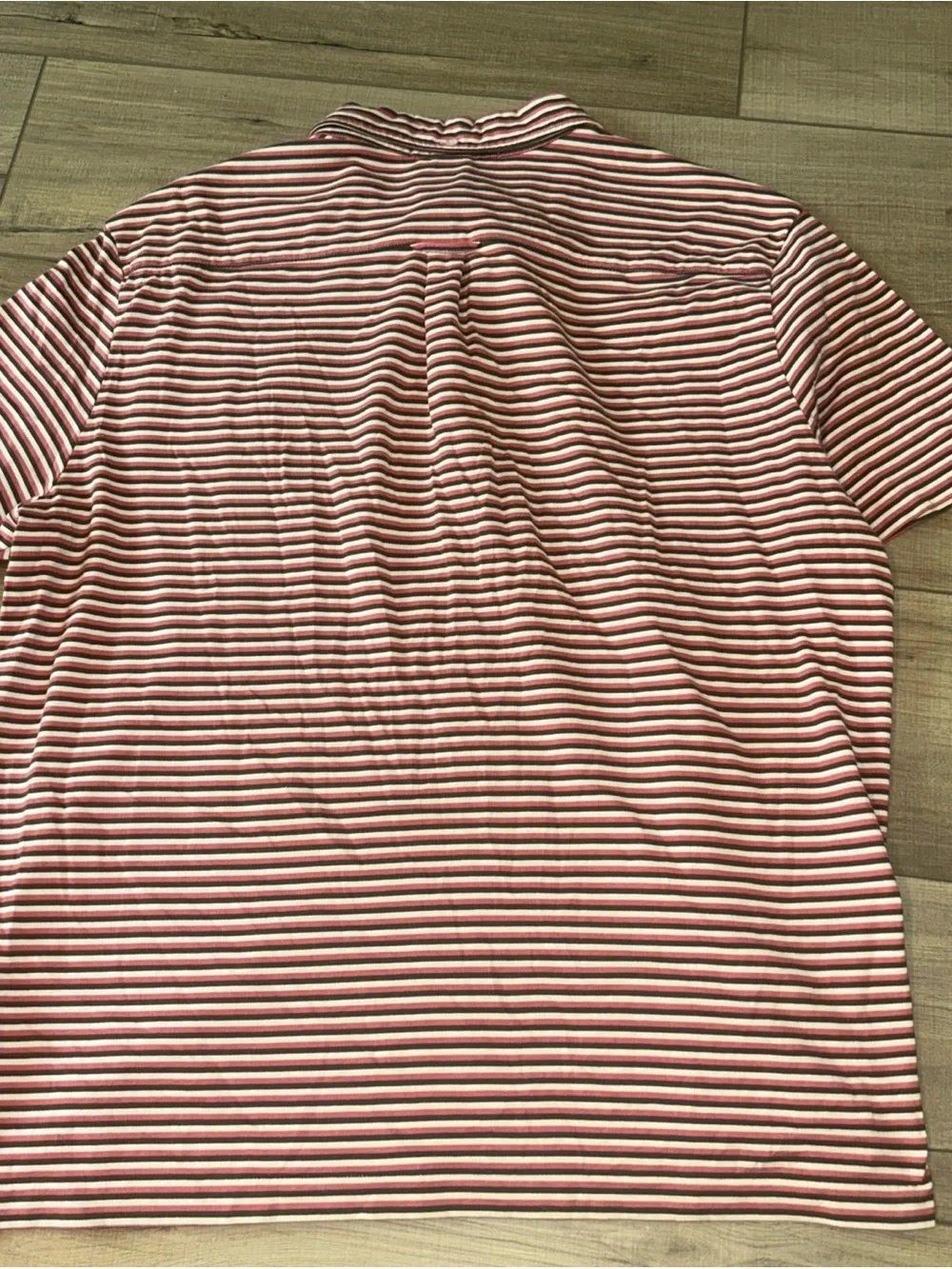 Polo Golf Ralph Lauren Pro Fit Shirt Red Striped Preppy Sporty Summer Mens L